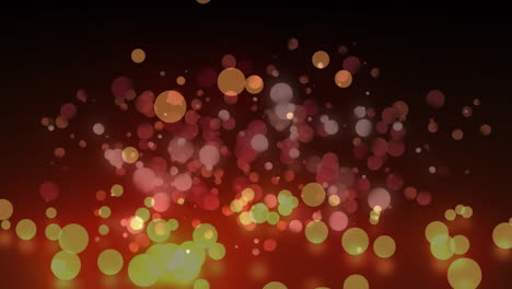 Animation-of-glowing-light-spots-moving-on-seamless-loop-on-dark-background