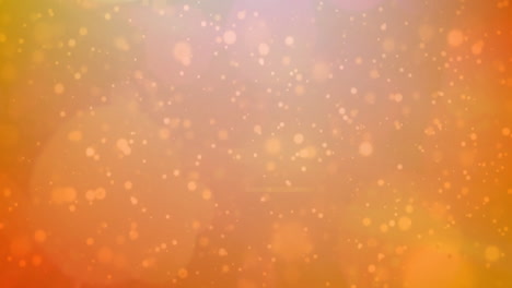 Animation-of-light-spots-on-orange-background