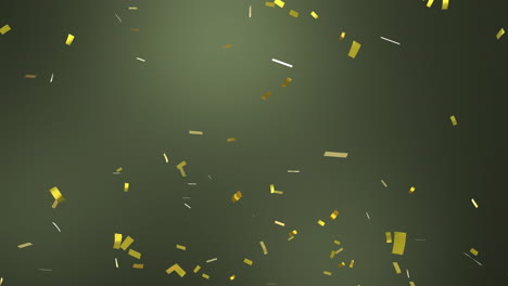 Animation-of-confetti-falling-on-black-background