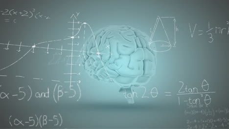 Animation-of-mathematical-data-processing-over-human-brain