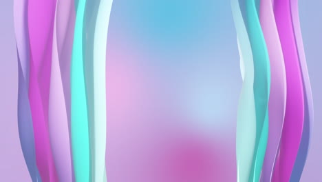 Animation-of-pink-to-blue-gradient-layers-waving-over-gradient-background