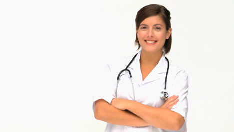 Attractive-brunette-nurse