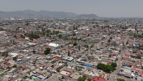 Aerial-shot-of-Estado-de-Mexico-low-class