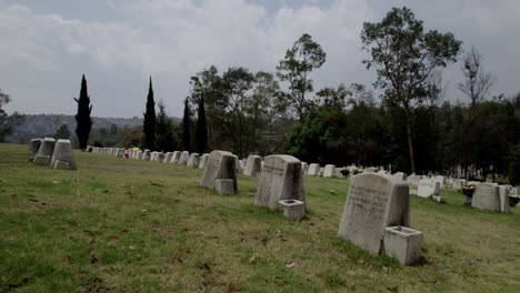 Toma-De-Drone-De-Un-Panteón-De-La-Ciudad-De-México,-Memorial,-Día-De-Muertes,-Cementerio,-Cementerio