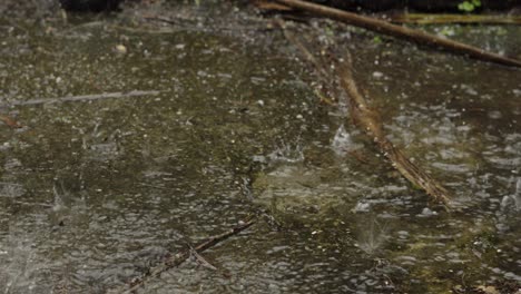 Acumulación-De-Agua-Después-De-Fuertes-Lluvias-Durante-La-Tormenta