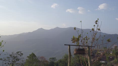 Paisaje-O-Casas-Y-Entorno-De-Personas-Que-Viven-En-Nagaland,-India.