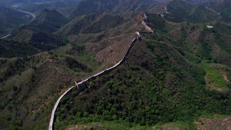 Gran-Muralla-China-En-Jinshanling,-Torres-De-Vigilancia-Defensivas-Históricas