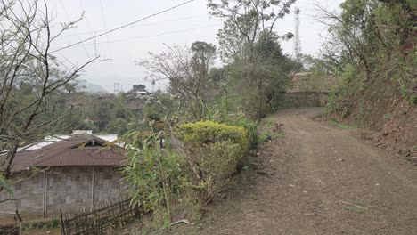 Paisaje-O-Casas-Y-Entorno-De-Personas-Que-Viven-En-Nagaland,-India.