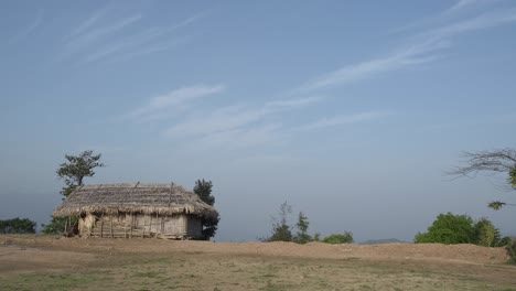 Landscape-or-houses-and-environment-of-people-living-in-Nagaland,-India