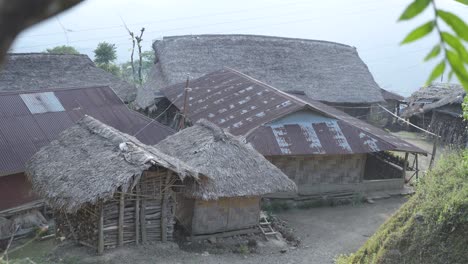 Landscape-or-houses-and-environment-of-people-living-in-Nagaland,-India