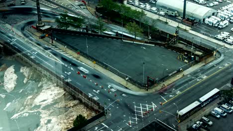 New-York-City,-timelapse-of-traffic-during-day