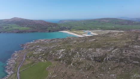 Barley-Cove-Beach,-Atemberaubende-4K-Drohnenansicht---Co