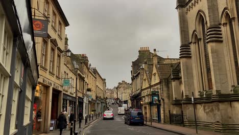 Die-Charmanten-Und-Malerischen-Gassen-Von-Bath---Einer-Wunderschönen-Alten-Römischen-Stadt-Im-Westen-Englands