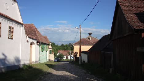 Pueblo-Rural-En-Rumania,-Viscri