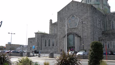 Galway-Cathedral-Pan-Right-and-Up-Slow-Mo