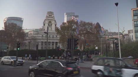 View-of-old-Port-of-London-Authority-building,-UK