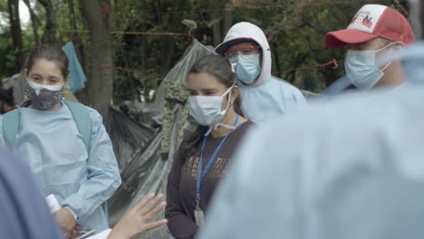 Medical-staff-of-the-department-of-health-at-a-Venezuelan-camp-in-Bogota---Colombia