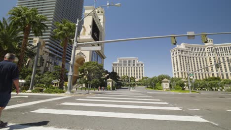 The-sparse-crosswalk-toward-the-Bellagio-resort-in-Las-Vegas-shows-the-continued-lockdown-during-the-COVID-19-pandemic
