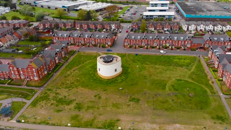 Martello-Park-tower-structure-Felixstowe-United-Kingdom-aerial