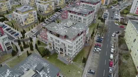 Aerial-view-of-the-Avantgarden-residential-complex-in-Brasov,-Romania