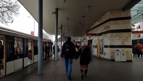 Örs-vezér-tere-metro-station-in-Budapest,-Hungary