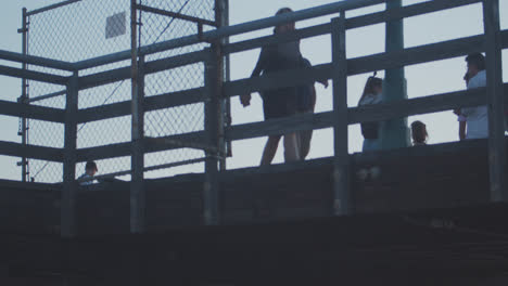 Slow-motion-walkers-on-the-Seal-Beach-pier