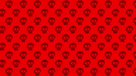 Halloween-Background-animation-small-black-skulls-moving-to-the-left-over-red-background