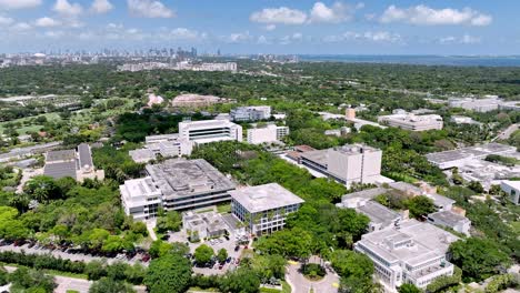 Luftaufnahme-Hoch-über-Dem-Campus-Der-Universität-Von-Miami