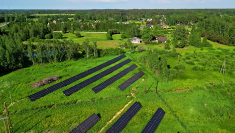 Solar-panel-clean-green-energy-production-off-grid-setup-electricity-generating-from-sun
