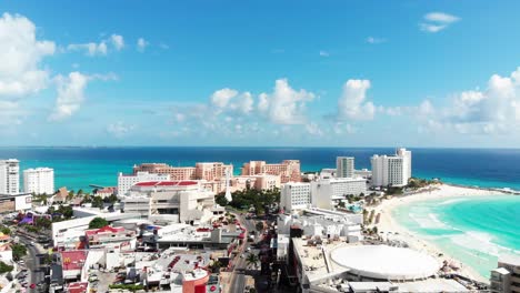 Hotelzone-Von-Cancun-Aus-Der-Vogelperspektive