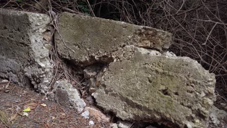 A-broken-concrete-fence,-Haifa,-Israel