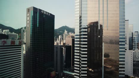 Imágenes-Del-Horizonte-En-Wan-Chai-En-La-Isla-De-Hong-Kong-Durante-El-Día