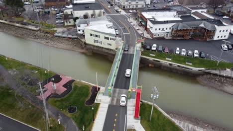 Erie-Canal-Running-Through-Spencerport,-New-York