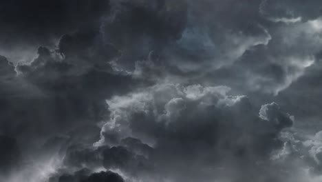 appearance-of-a-thunderstorm-inside-a-cumulonimbus-cloud,-ultra-HD