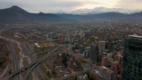 Santiago-De-Chile-Morgen-Ansicht-Wolken-Winter