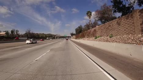 Timelapse-Viaje-Casual-Alrededor-De-San-Diego-Día-Nublado-De-Verano-Pov-Dashcam