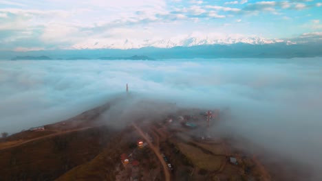 aerial-view-of-foggy-over-the-mountain-in-Nepal