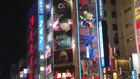 Slow-motion-night-life-in-Tokyo-shot-revealing-people-and-entertainment-district