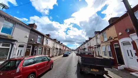 Distrito-Wavertree-De-Liverpool-Merseyside,-Capturó-Esta-Hermosa-Y-Tranquila-Vista-De-La-Calle.