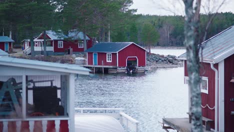 Explore-the-peaceful-springtime-beauty-of-a-Swedish-Archipelago-village-with-handheld-footage