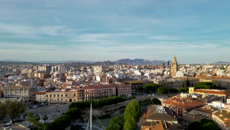 Luftaufnahme-Der-Stadt-Murcia-Per-Drohne