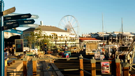 Amanecer-Sobre-Victoria-Y-Alfred-Waterfront-En-Ciudad-Del-Cabo-Con-Mucho-Que-Ofrecer