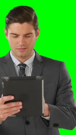 Businessman-using-digital-tablet