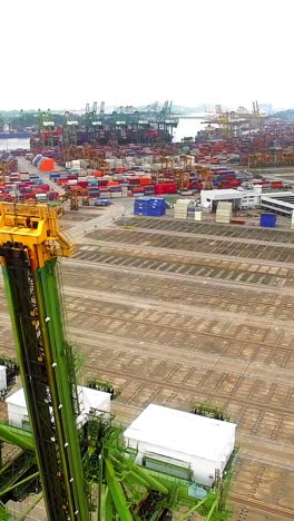 Aerial-view-of-cargo-containers