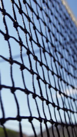 Close-up-of-tennis-net