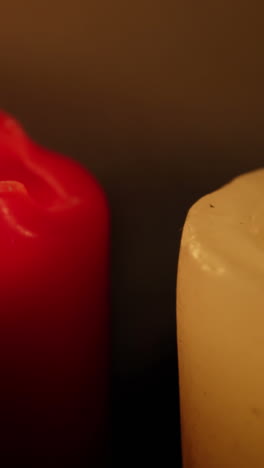 Close-up-of-candles-burning