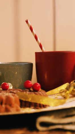 Close-up-of-various-christmas-desserts