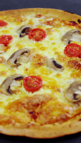 Close-up-of-baked-pizza