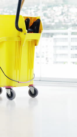 Mopping-bucket-with-caution-sign