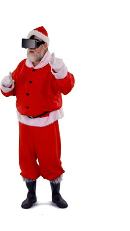 Santa-claus-using-virtual-glasses